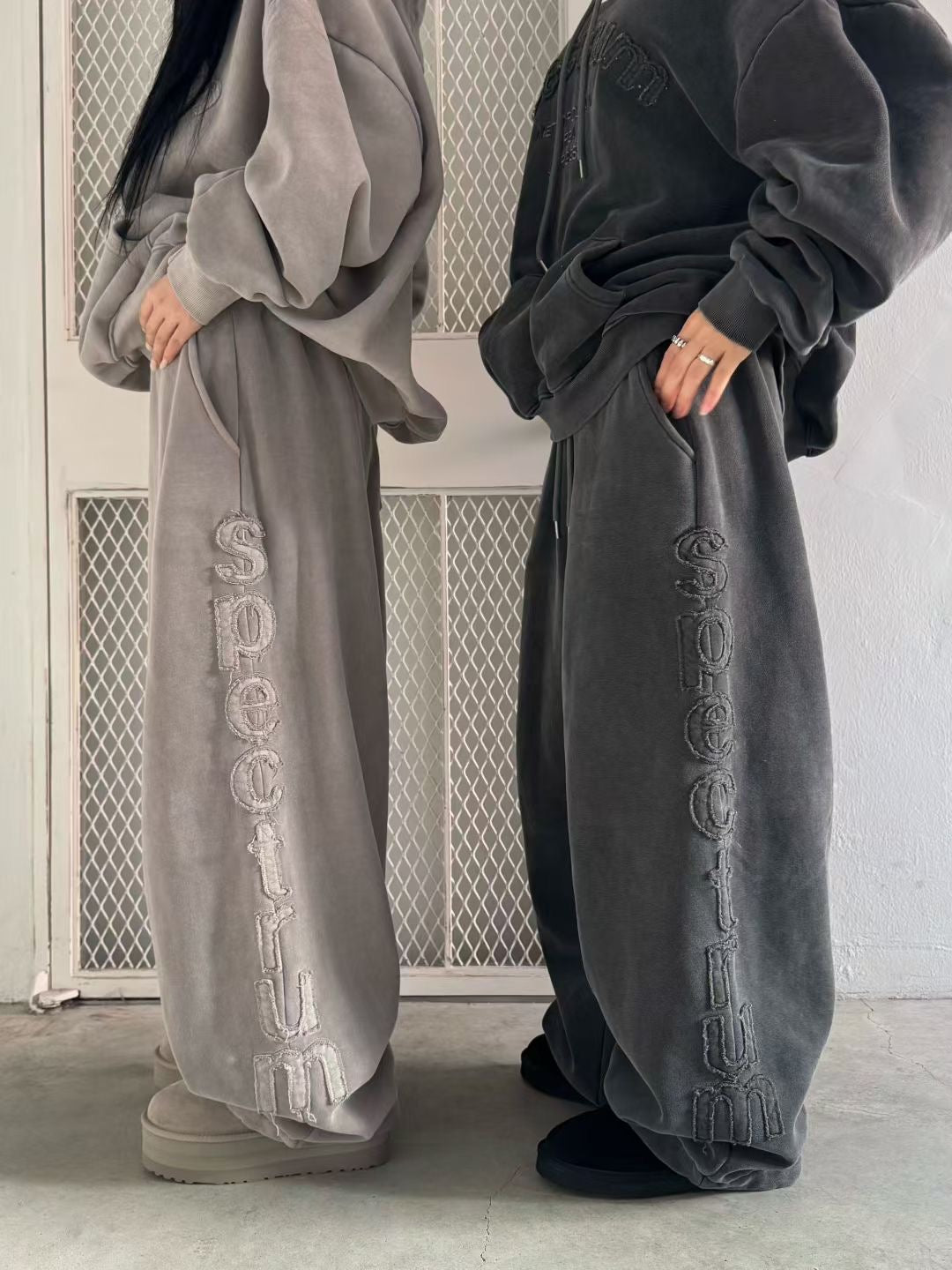 型格側刺繡棉褲