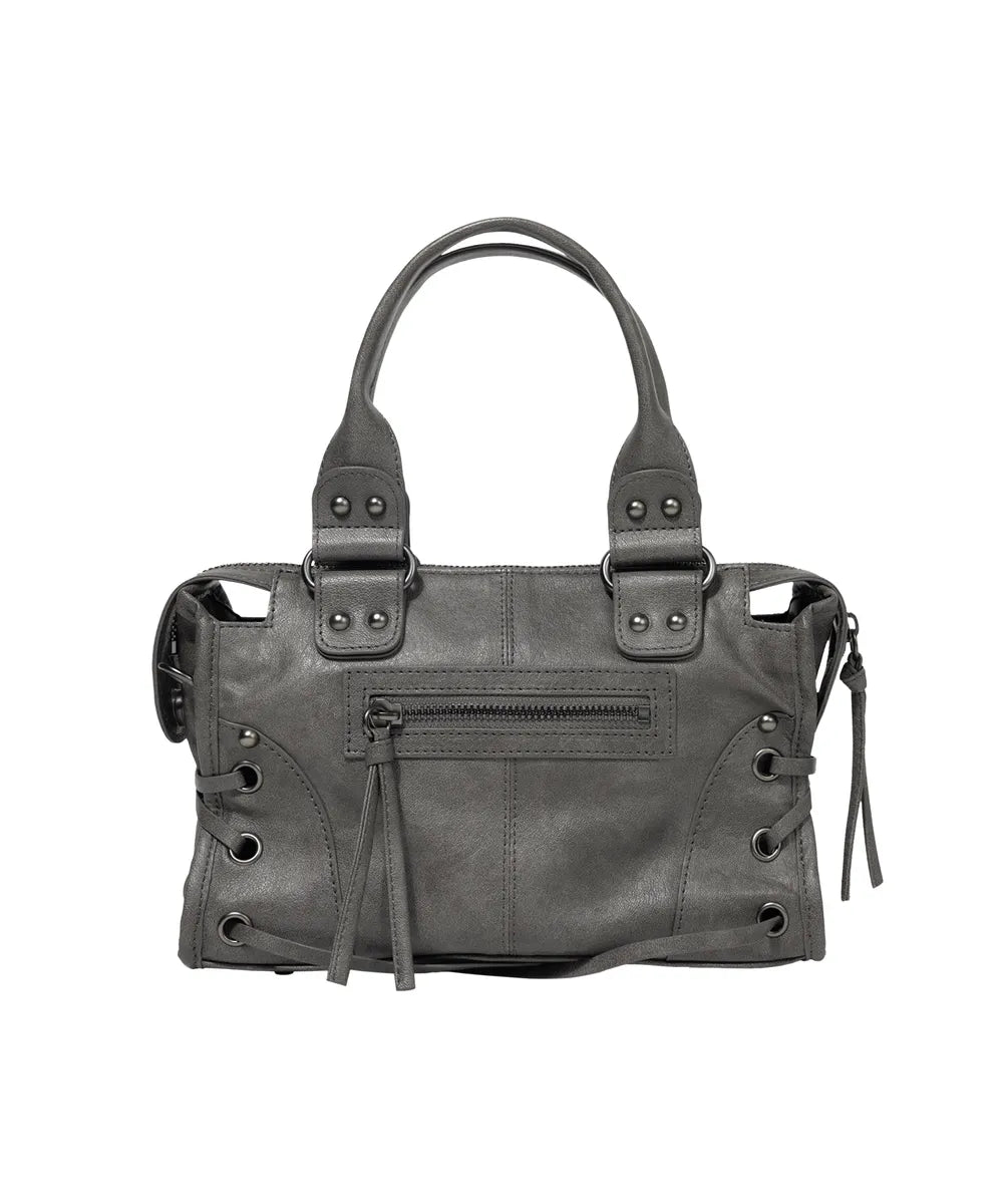 FANCYCLUB BELTED WASHING LEATHER MINI BAG (3 colors)