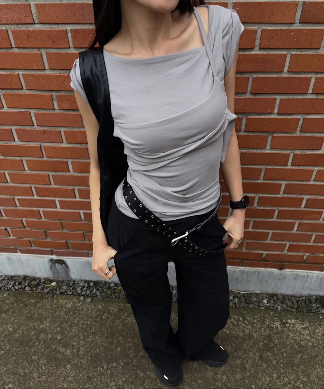 FLARE UP Layered Bustier T-Shirt(4 colors)