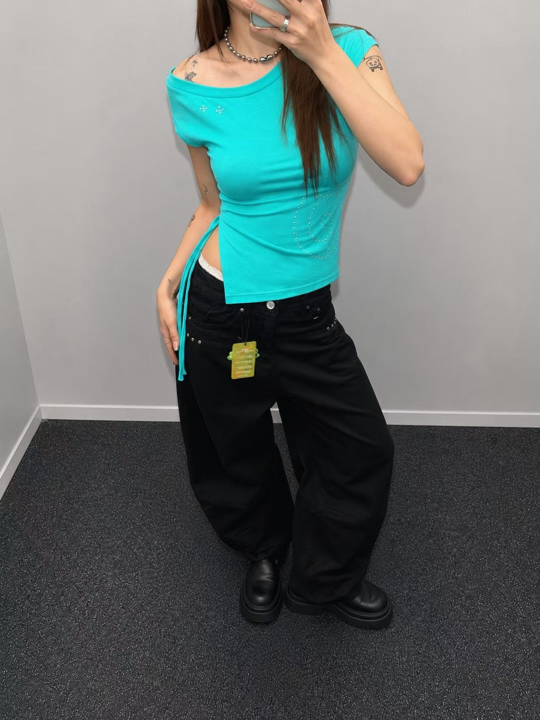 閃石斜膊綁帶Top（2色入）