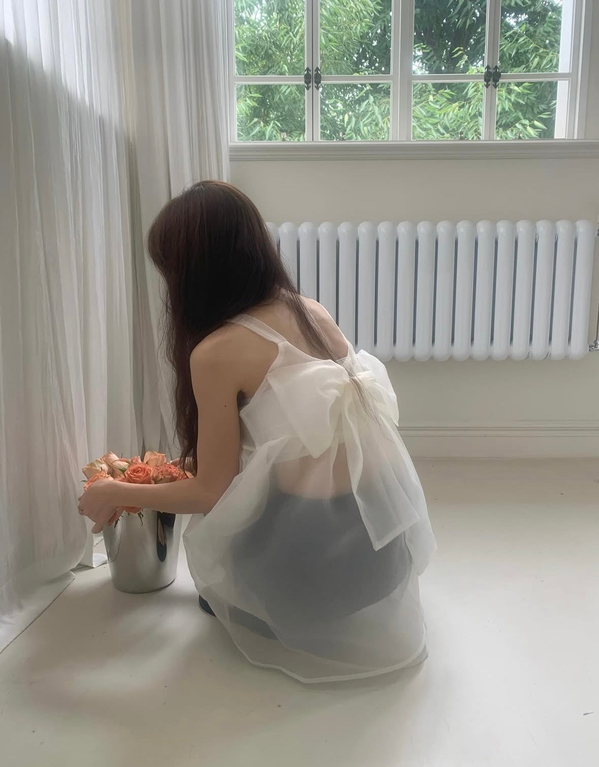 日系紗紗蝴蝶結Ops