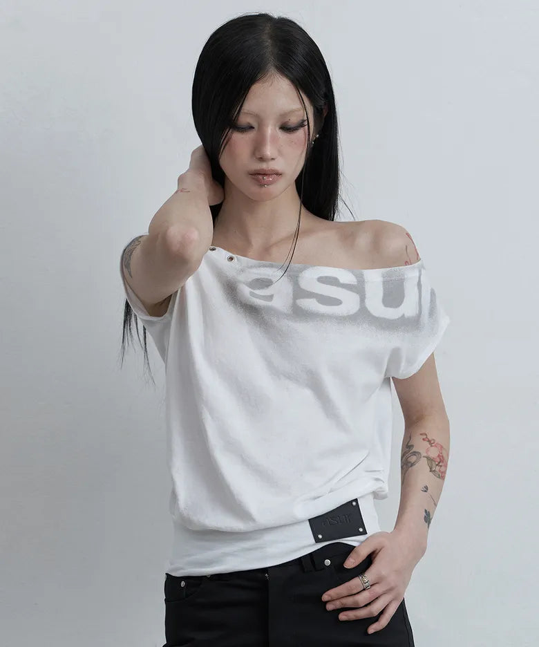 ASUR DOLMAN LOOSE CROP T-SHIRTS (4 colors)