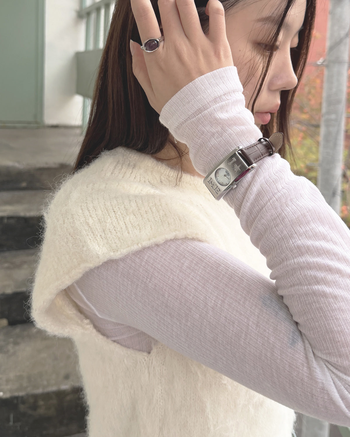 Only Grumpy) Star Me Leather Watch