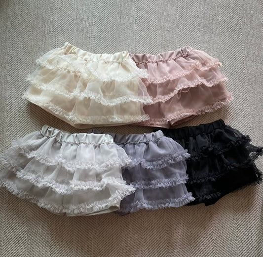 Ruffle紗紗短裙