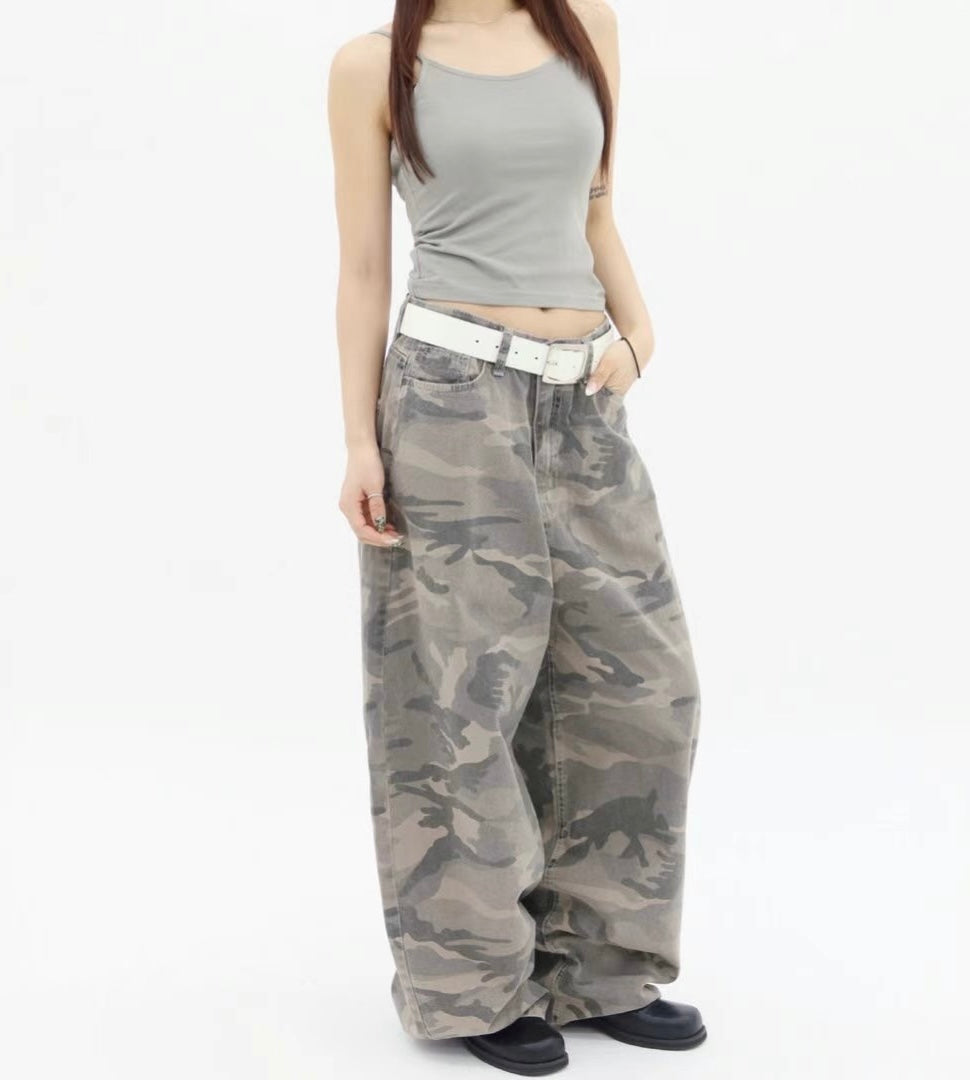 (M現貨)Unisex迷彩長褲