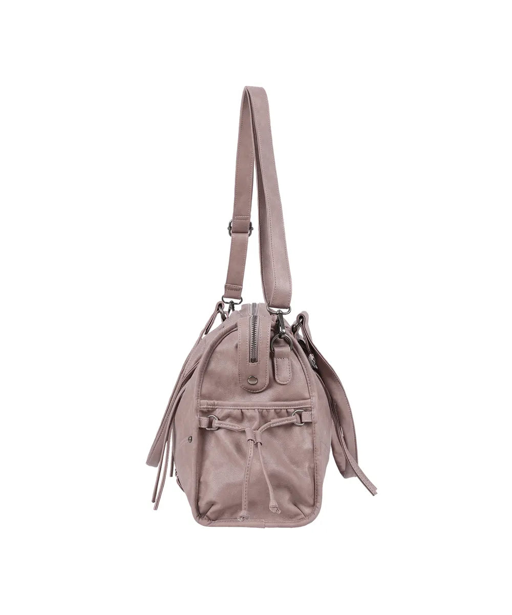 FANCYCLUB BELTED WASHING LEATHER BAG