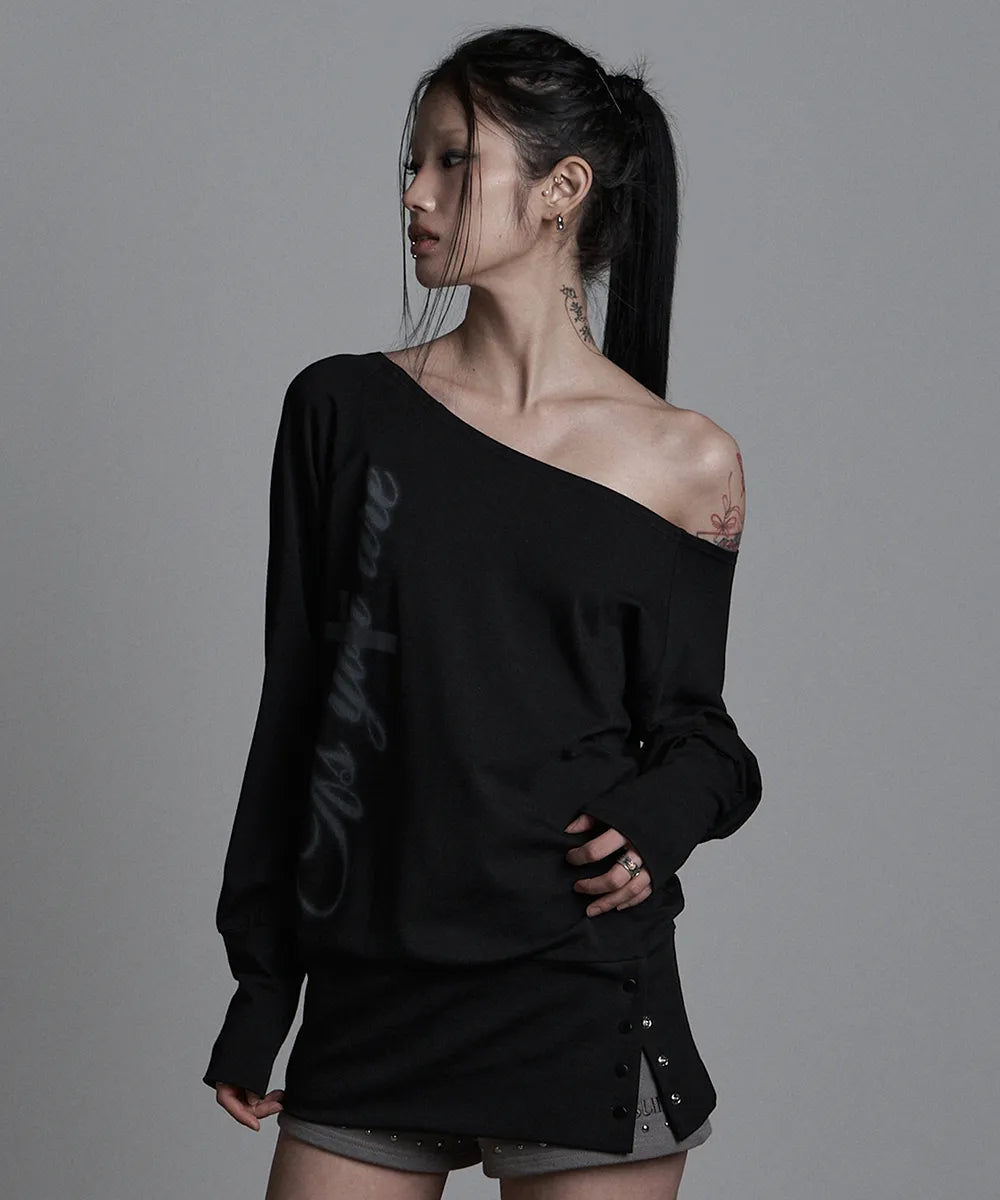 asur Cross Under Snap Long Sleeve