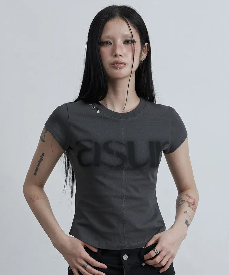 ASUR AU PIERCING CAP SLEEVE