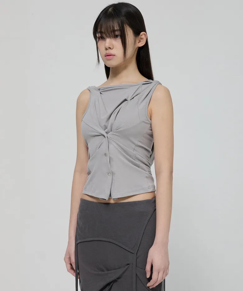 FLARE UP Asymmetric Snap Hoodie (3 colors)
