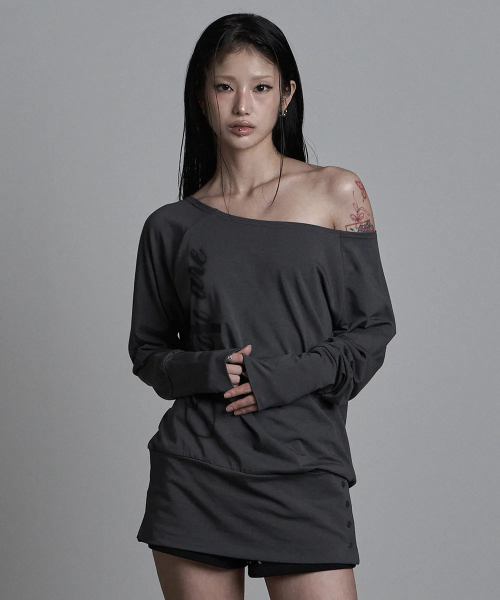 asur Cross Under Snap Long Sleeve