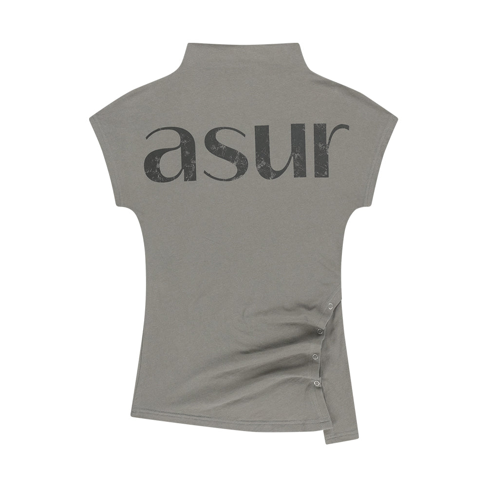 asur Side Snap Half Neck T-Shirt(3 colors)
