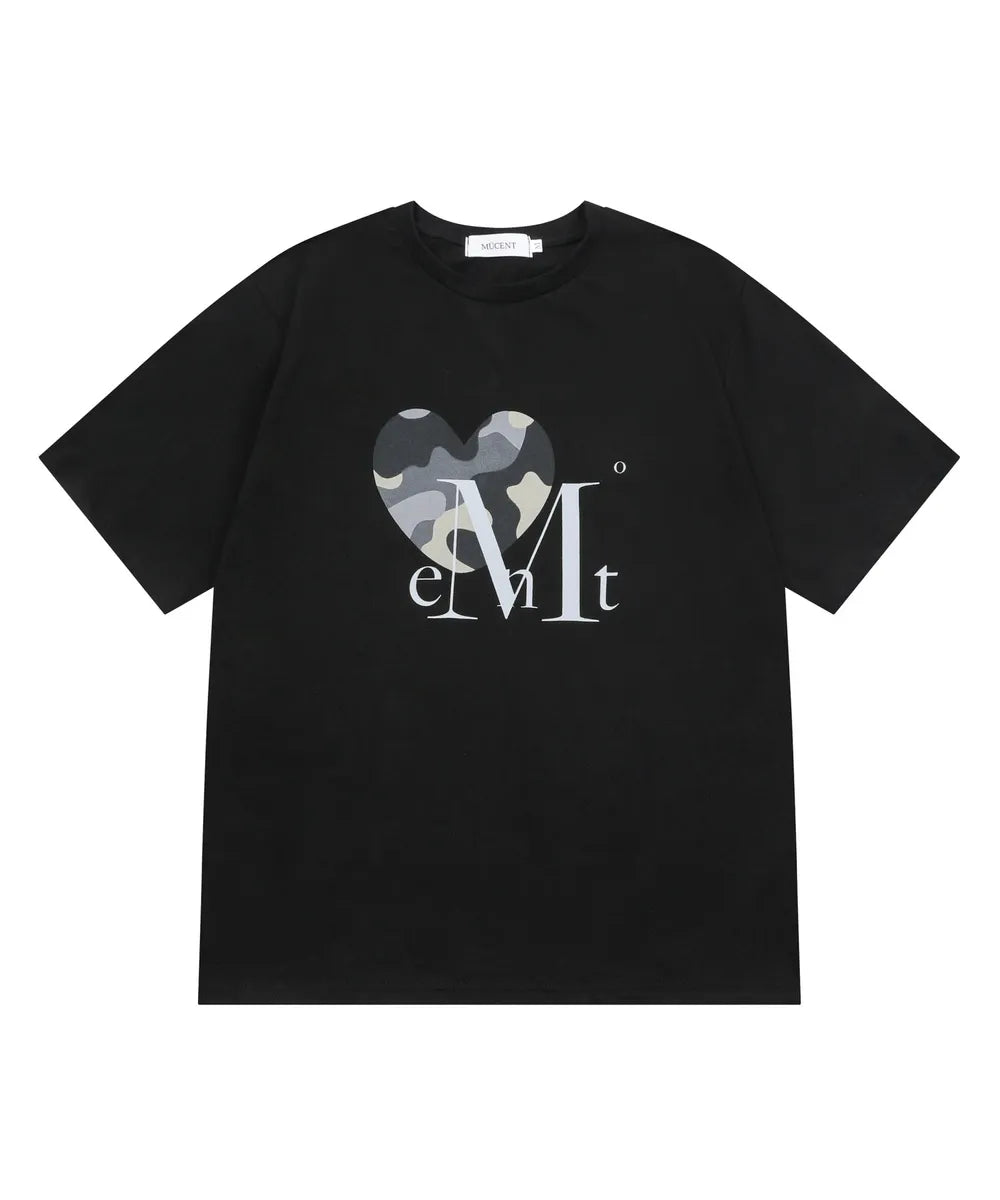 Unisex Mucent Canyon Heart Camo Short Sleeve Tee Unisex (4 Colors)
