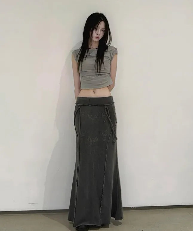 FLARE UP Asymmetrical Draped Roll-Up T-Shirt (4 colors)