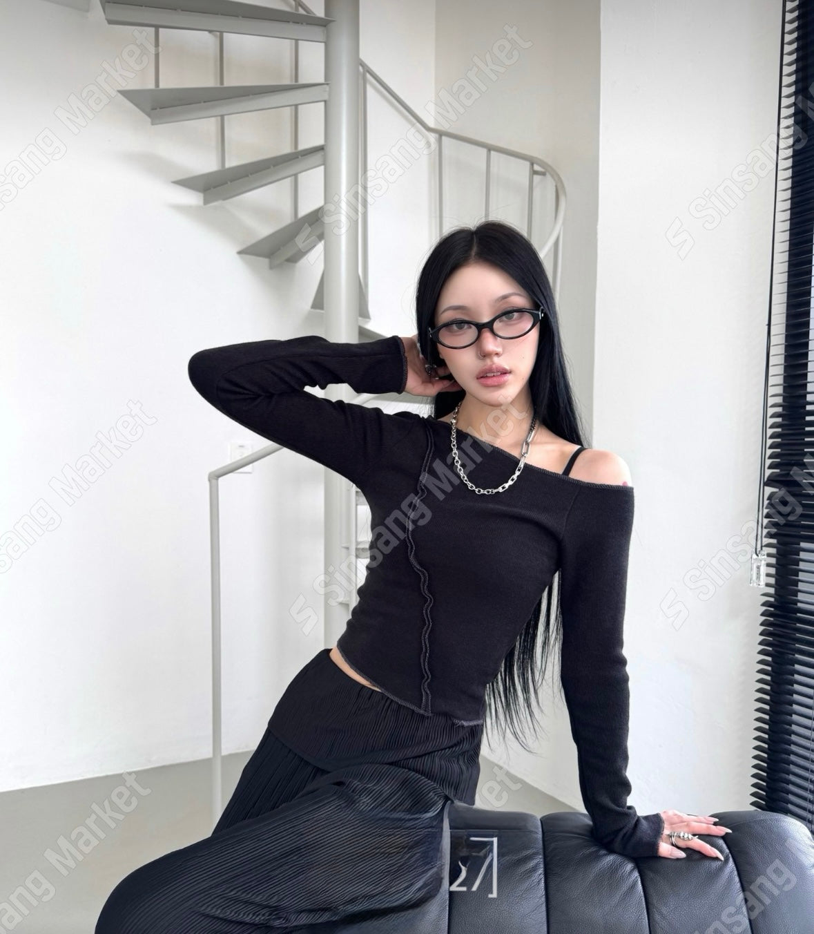 線條斜膊Top
