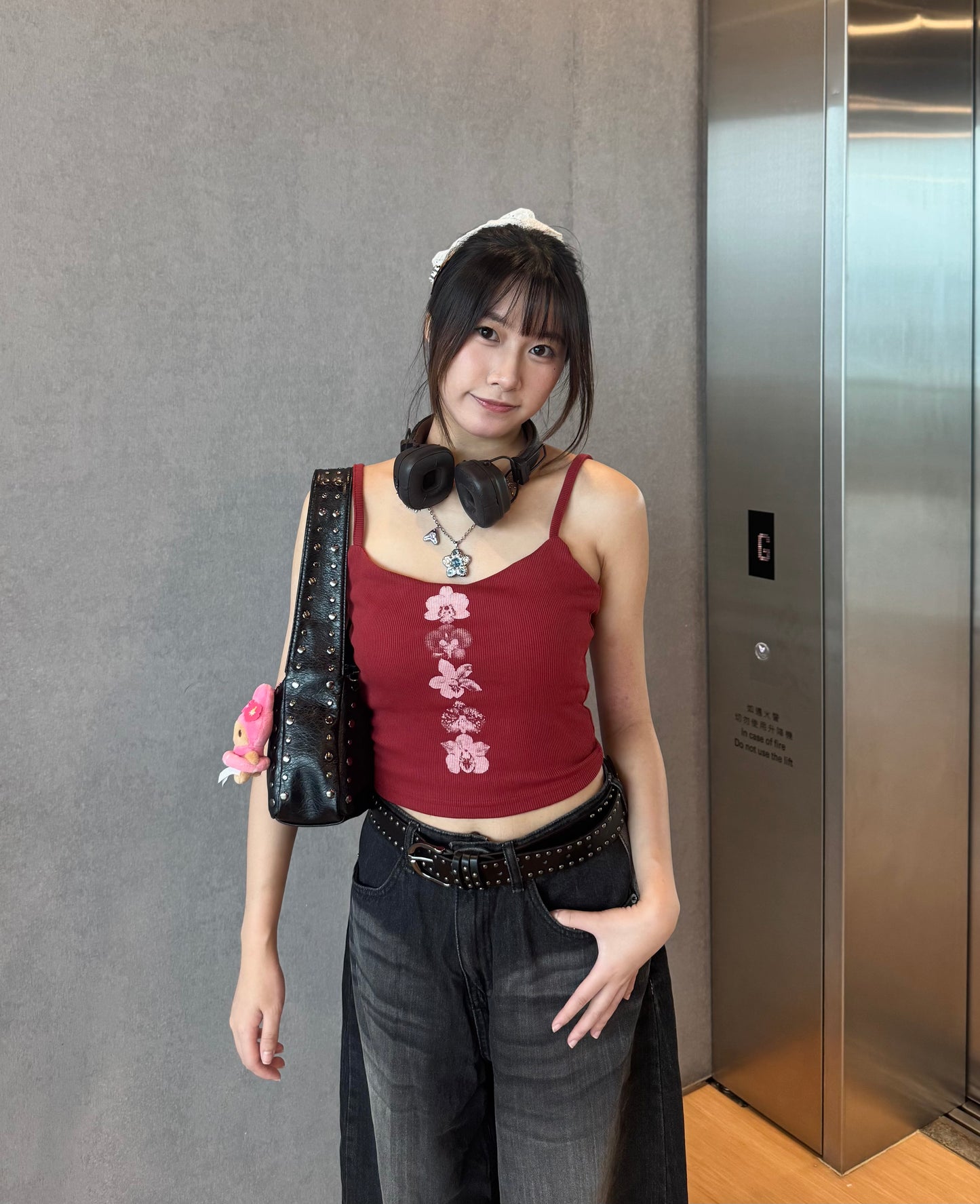 (現貨)小性感花花背心連pad