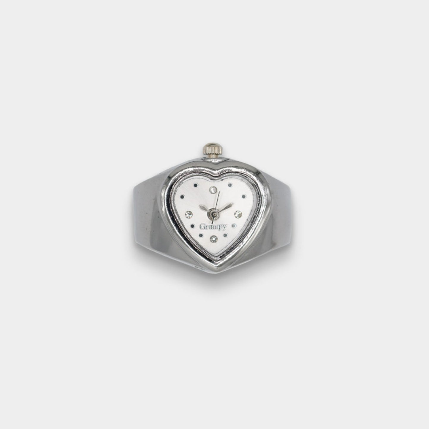 Grumpy Stuff Heart Signet Ring Watch