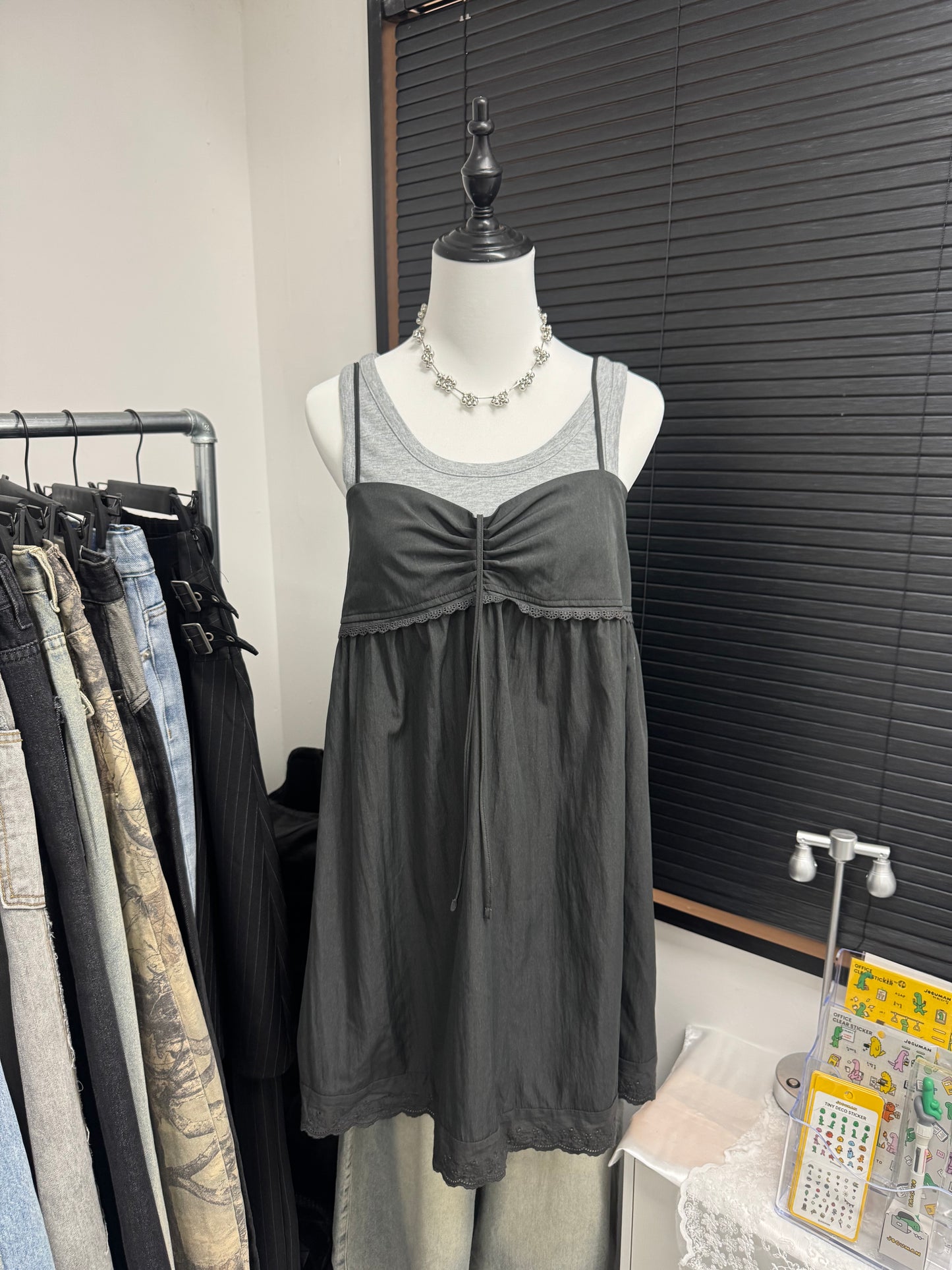 百搭蕾絲邊Layering OPS（2色入）
