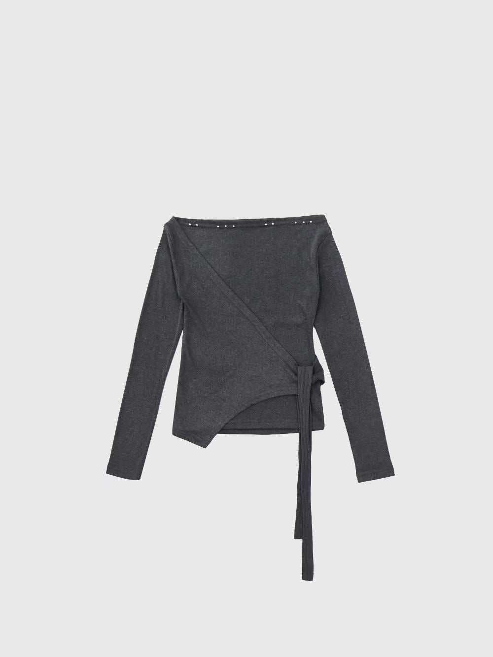 釘釘斜膊綁帶Top