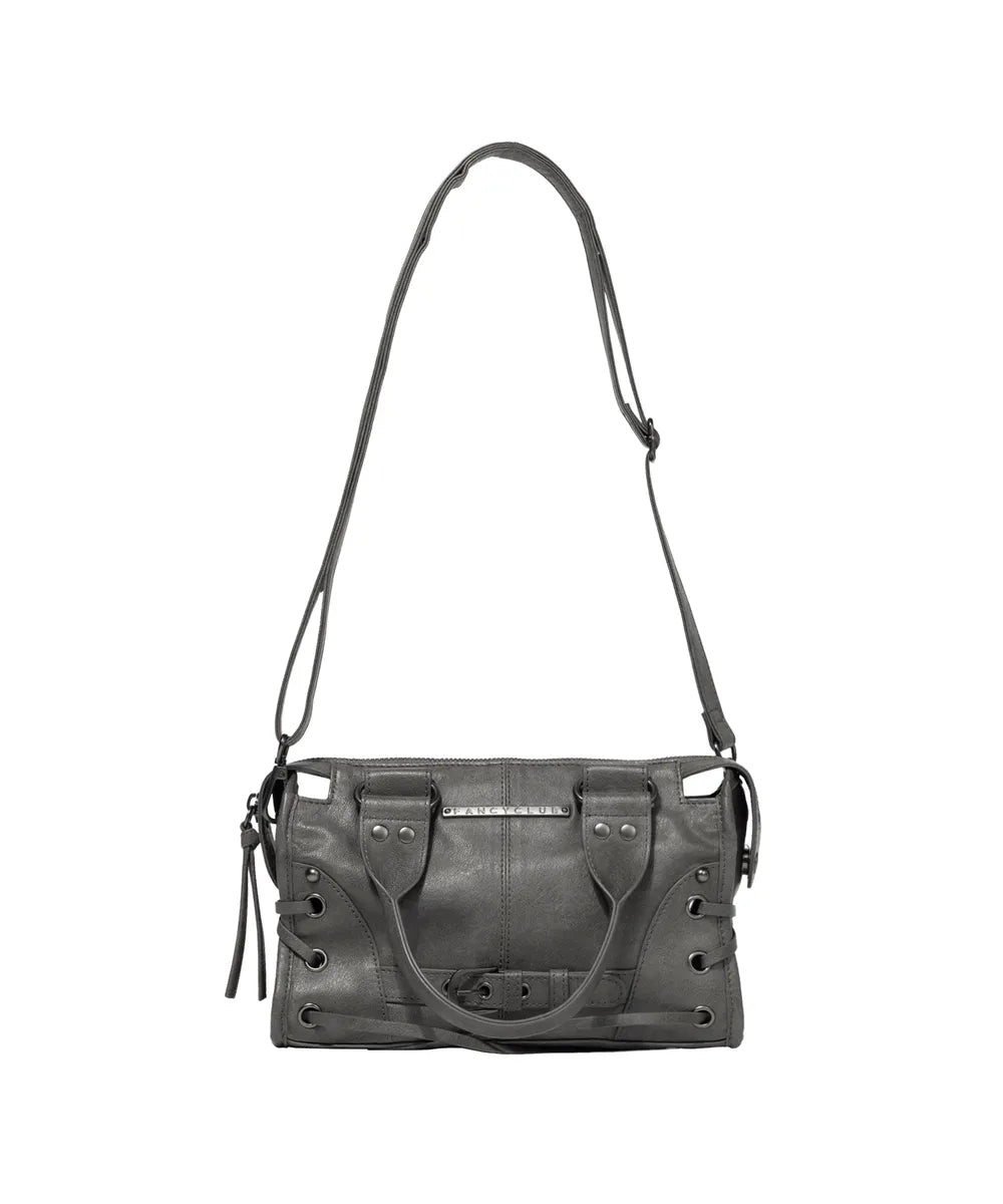 FANCYCLUB BELTED WASHING LEATHER MINI BAG (3 colors)