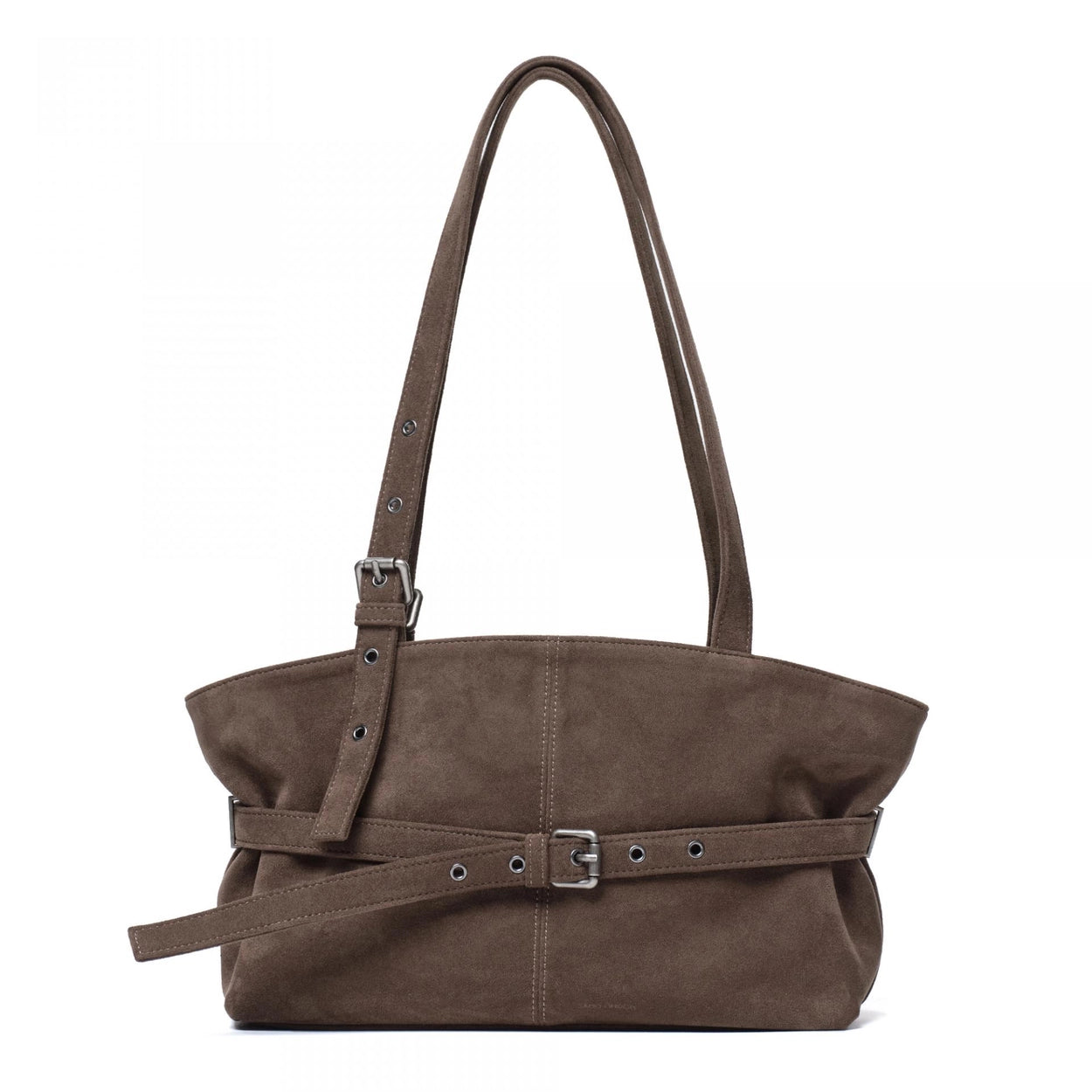 SAMO ONDOH le belt bag M suede khaki gray