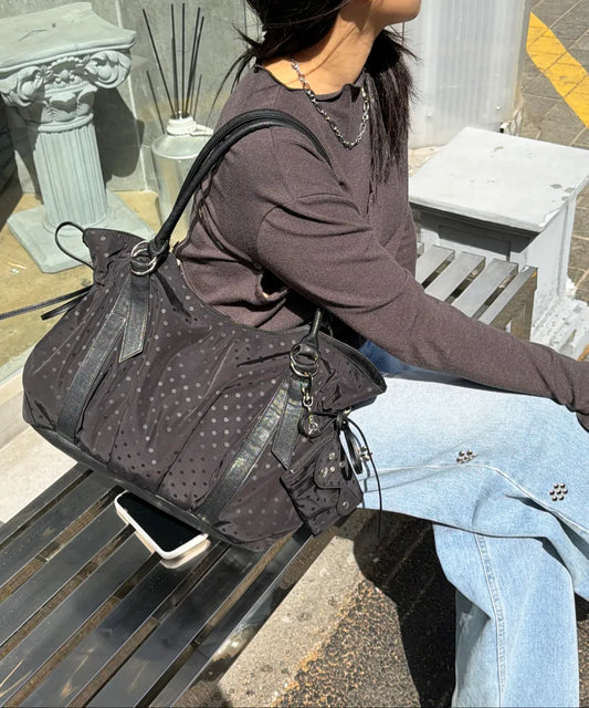 Yeomim x MISEKI SEOUL puff bag (black dot)