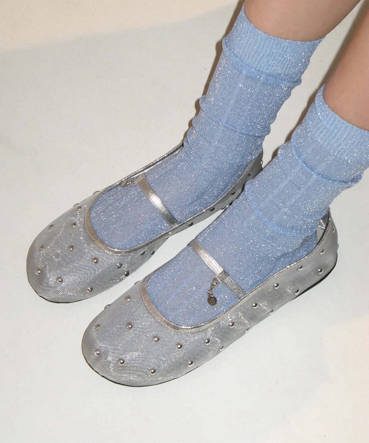 Foggy Moody Studded Mesh Flat (5 colors)