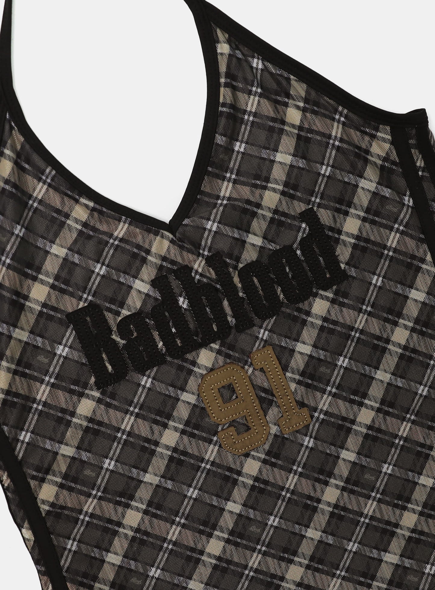 Vintage Club Holter Tank - Check Brown
