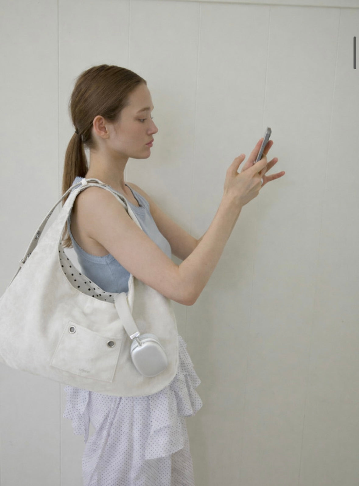 BUCKLE REVERSIBLE SHOULDER BAG（3 colors)
