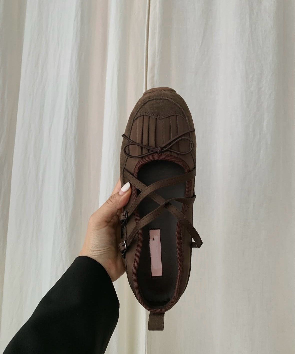 新版交叉帶芭蕾風鞋