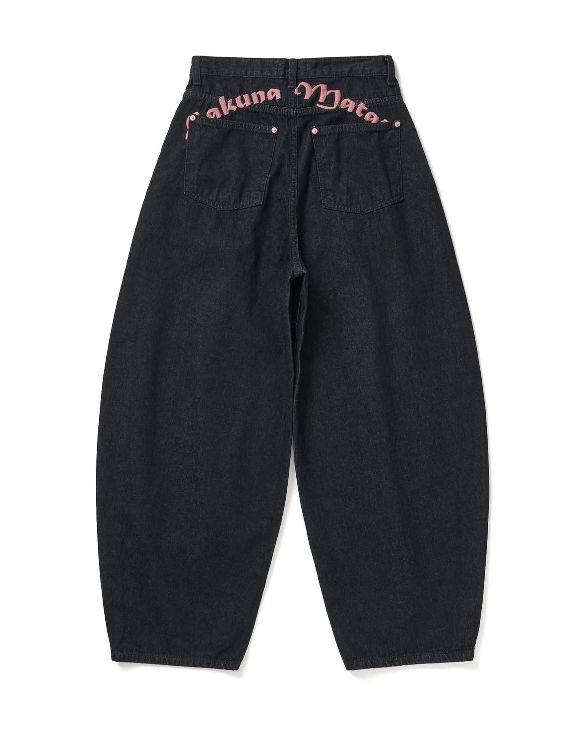 S碼現貨【Threads神褲】粉紅刺繡彎刀褲