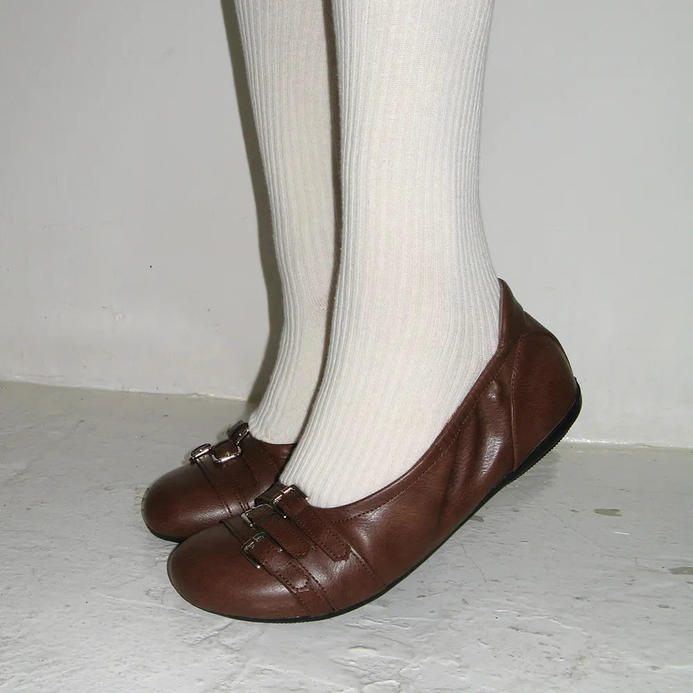Foggy Moody Three Belted Flat