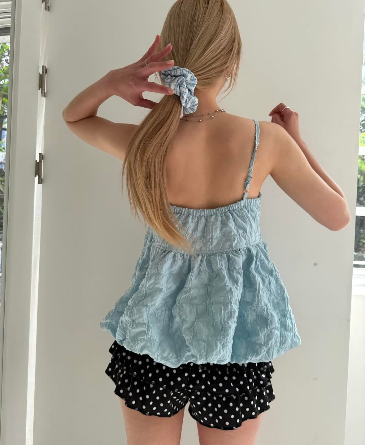 玫瑰花吊帶TOP