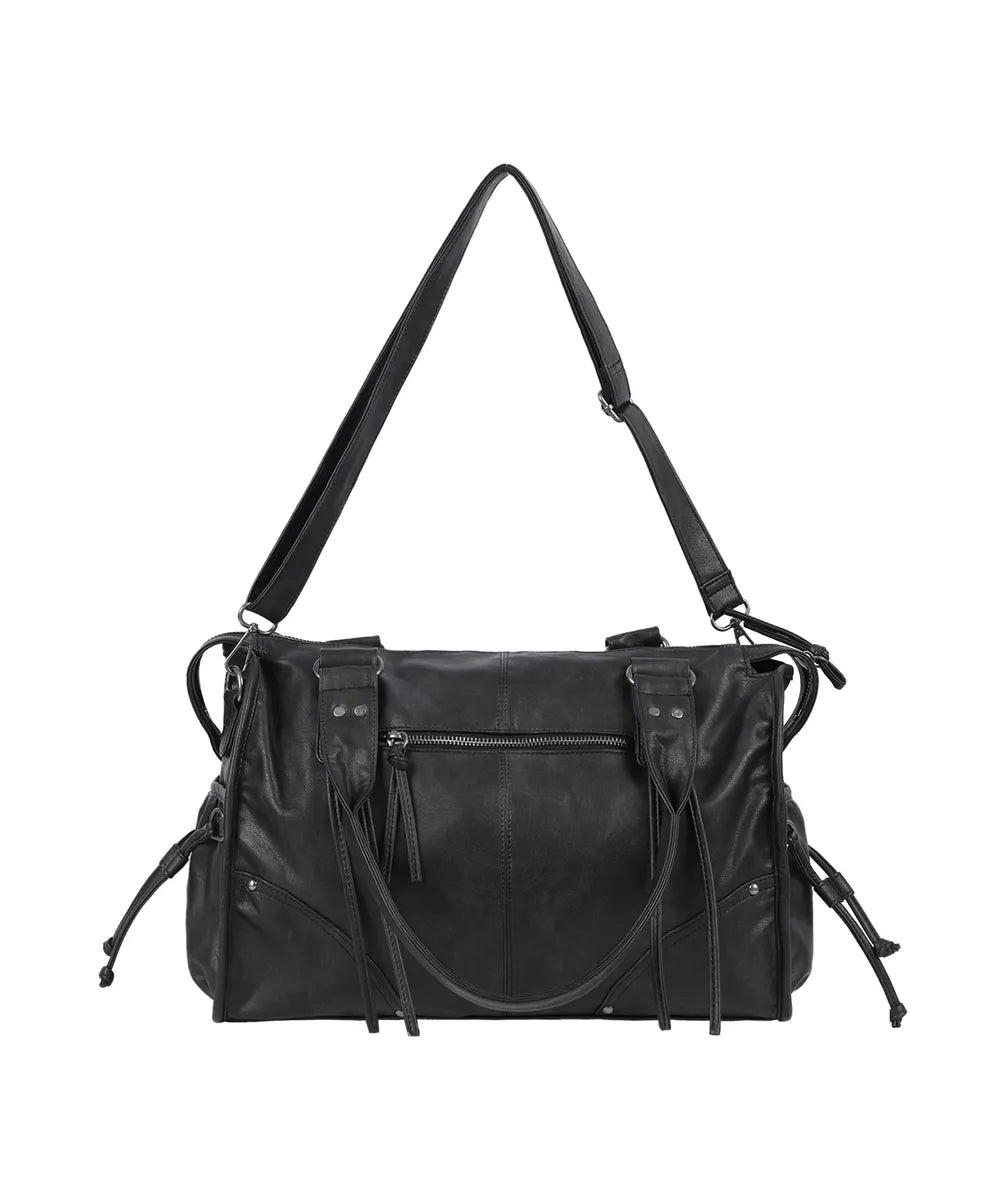 FANCYCLUB BELTED WASHING LEATHER BAG