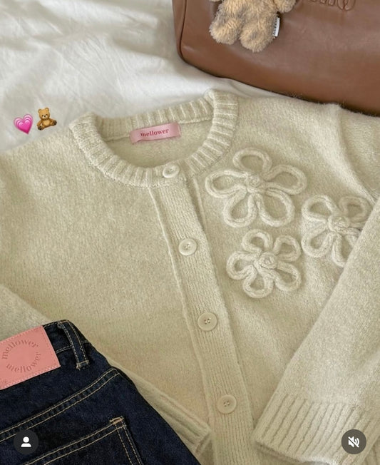 立體花花冷外套