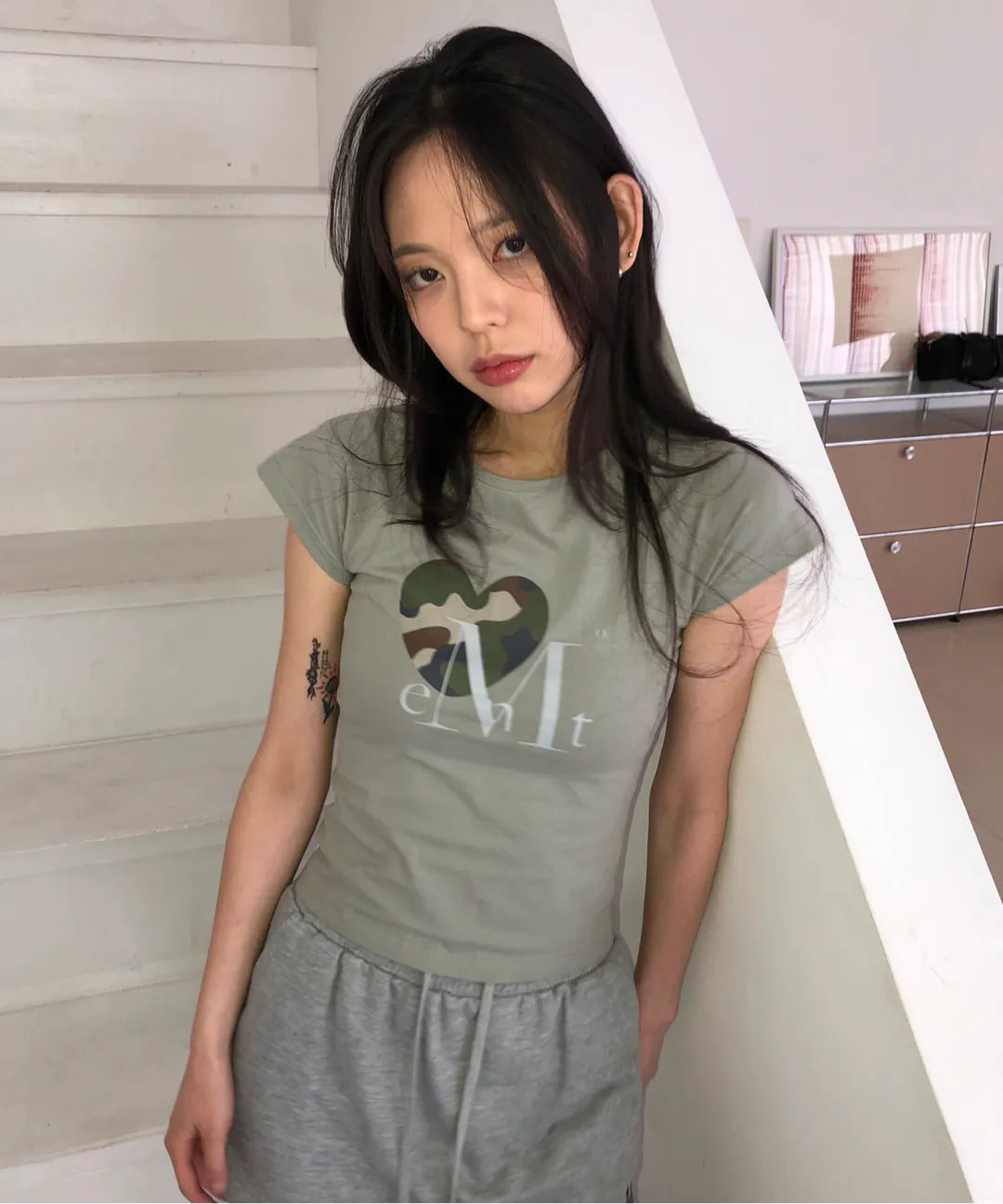Mucent Canyon Heart Camo Short Sleeve Tee (2 Colors)