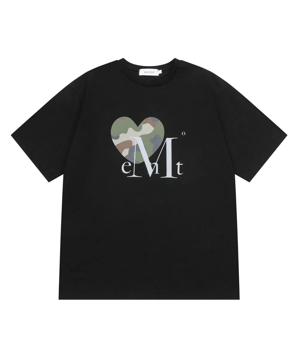 Unisex Mucent Canyon Heart Camo Short Sleeve Tee Unisex (4 Colors)