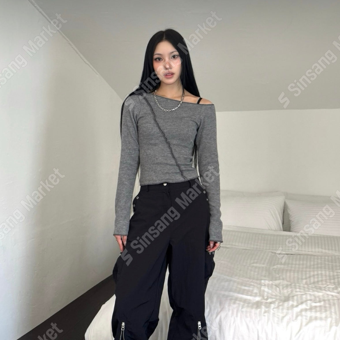 線條斜膊Top