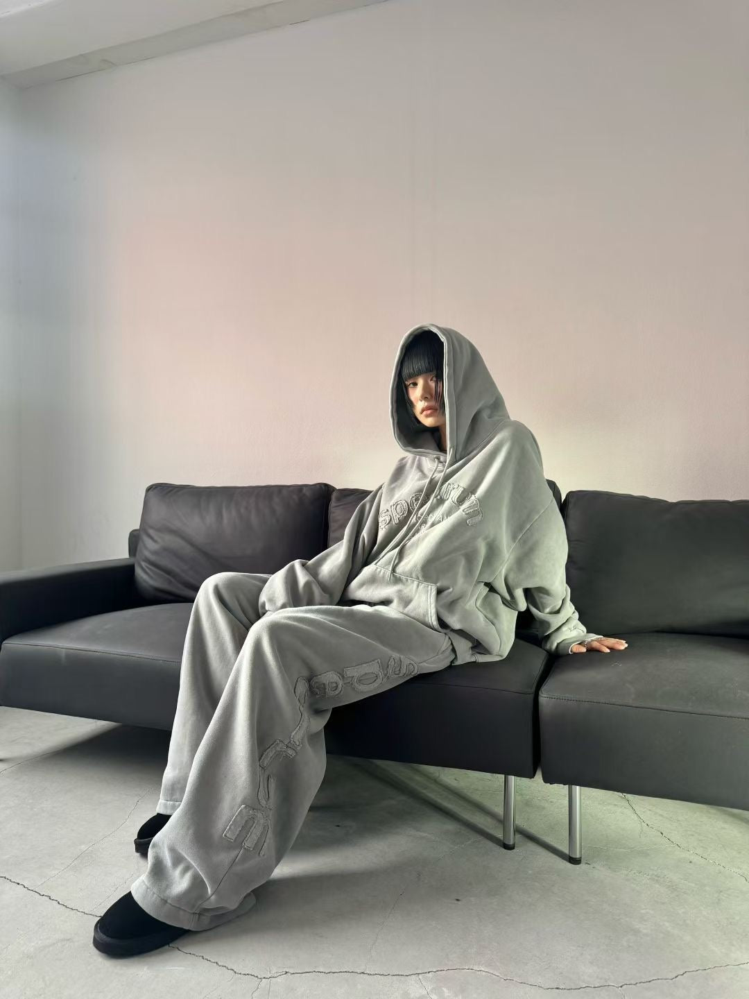 型格側刺繡棉褲