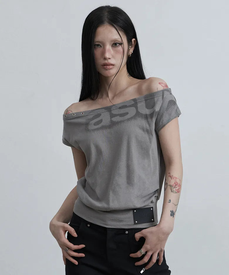 ASUR DOLMAN LOOSE CROP T-SHIRTS (4 colors)