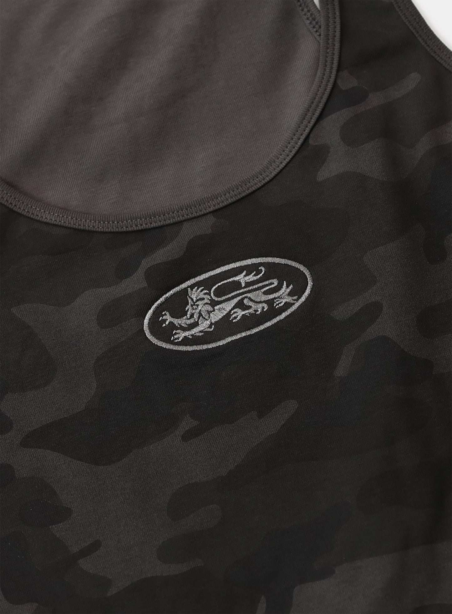 Unisex Mystic Tank Slim Fit - Black Camo