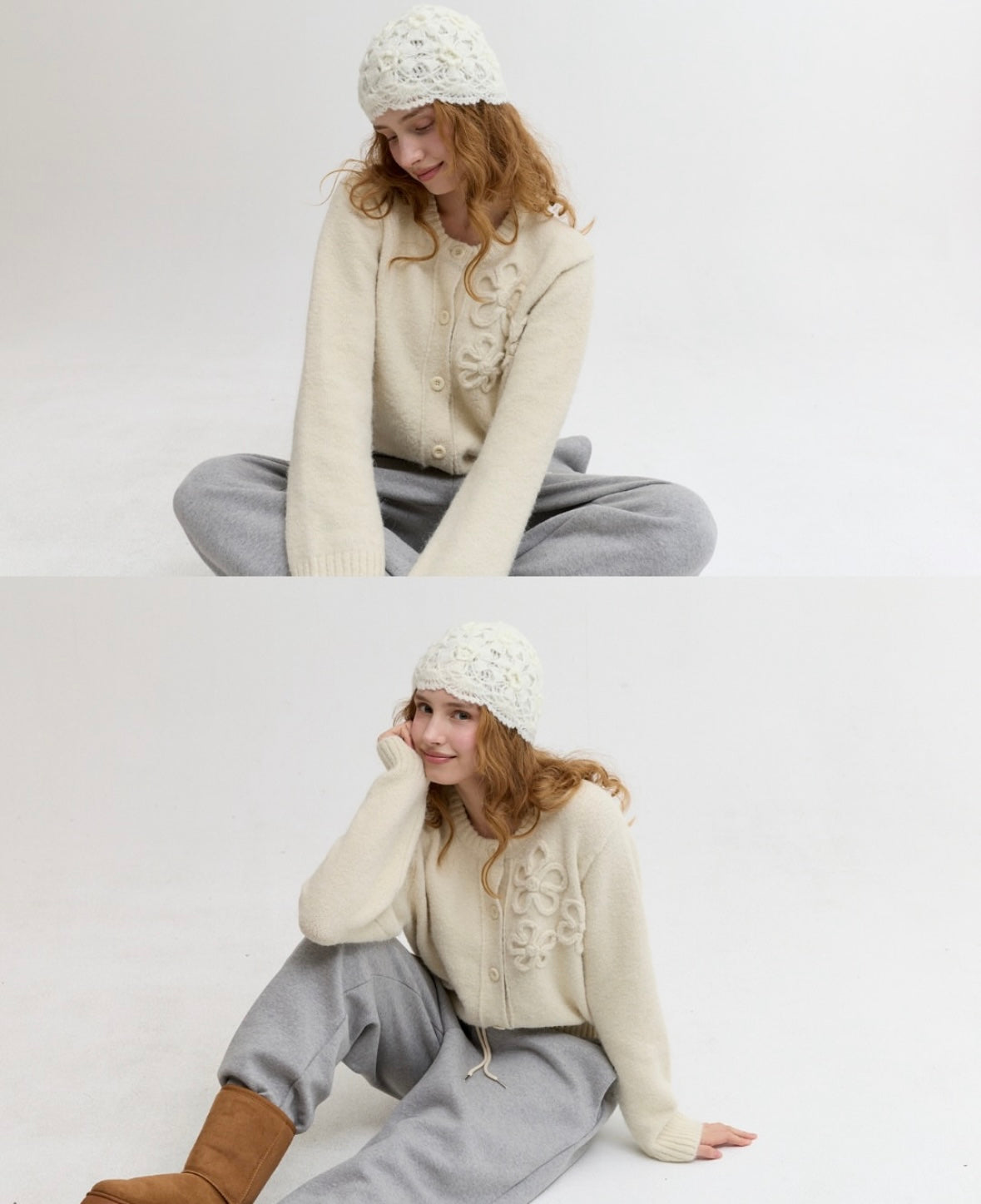 立體花花冷外套