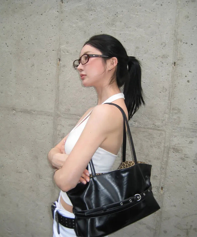 Leterie MELLOW REVERSIBLE BELT TOTE BAG (4 colors)