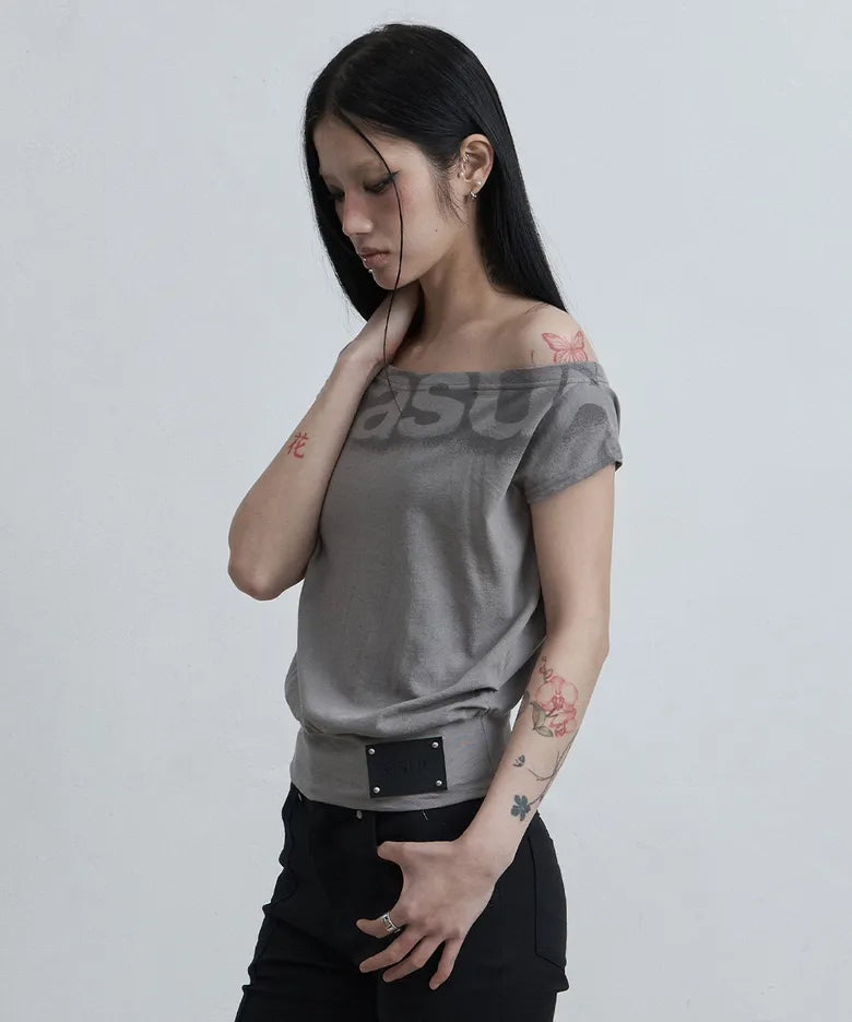 ASUR DOLMAN LOOSE CROP T-SHIRTS (4 colors)