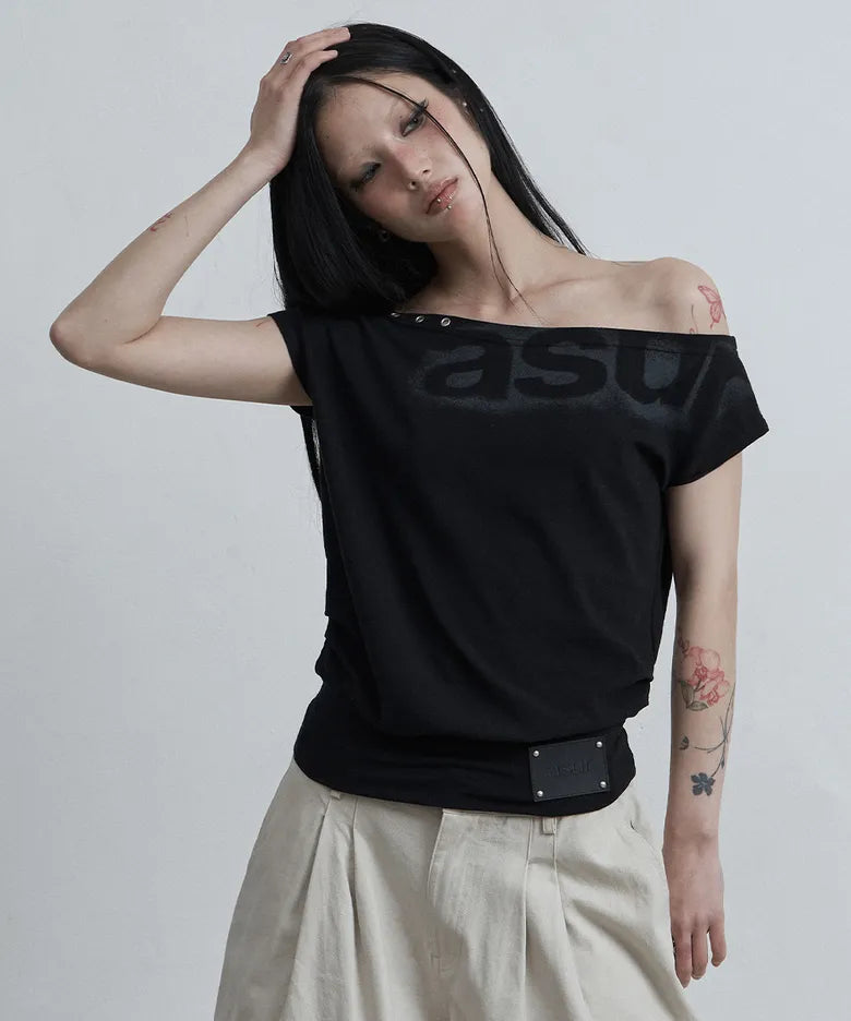 ASUR DOLMAN LOOSE CROP T-SHIRTS (4 colors)
