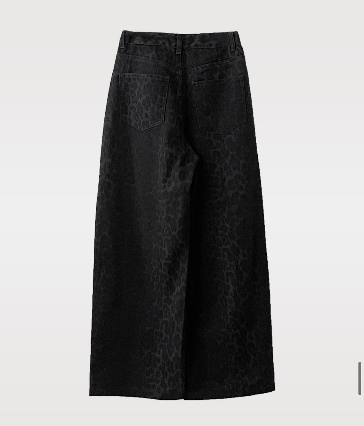 [韓牌自家設計S-2XL] Calve Leopard Long Wide Pants