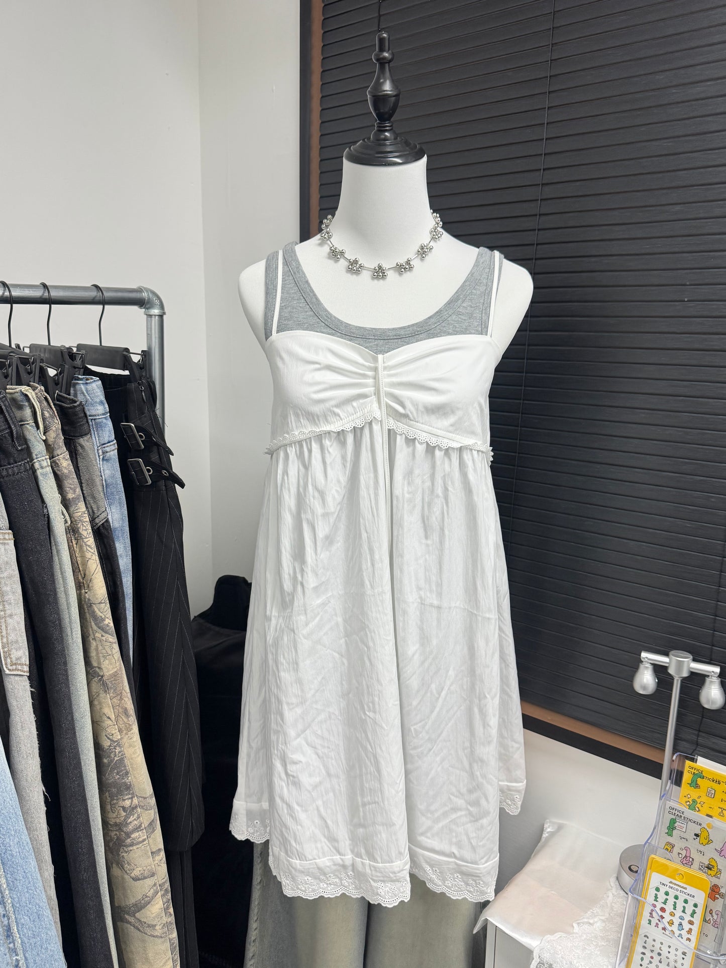 百搭蕾絲邊Layering OPS（2色入）