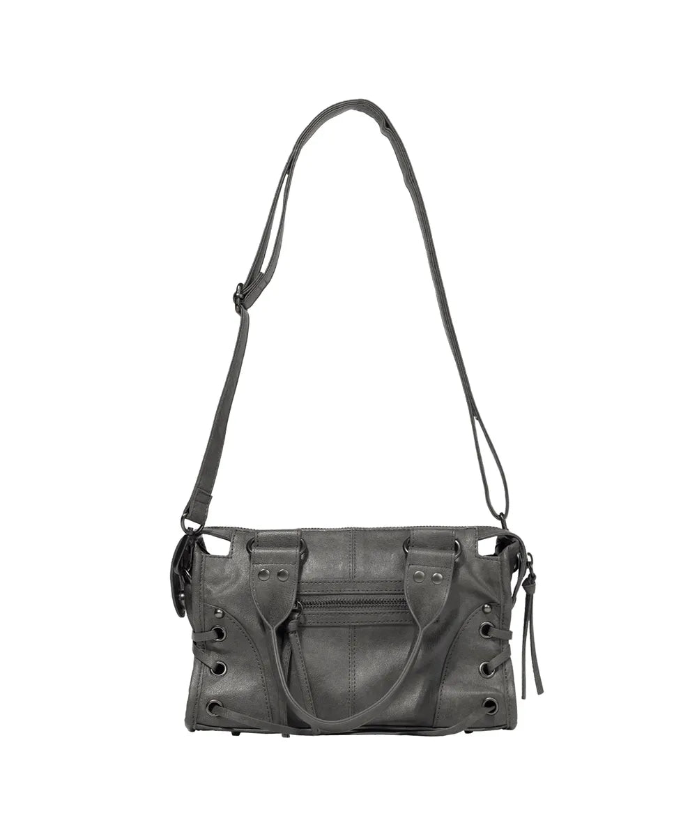 FANCYCLUB BELTED WASHING LEATHER MINI BAG (3 colors)
