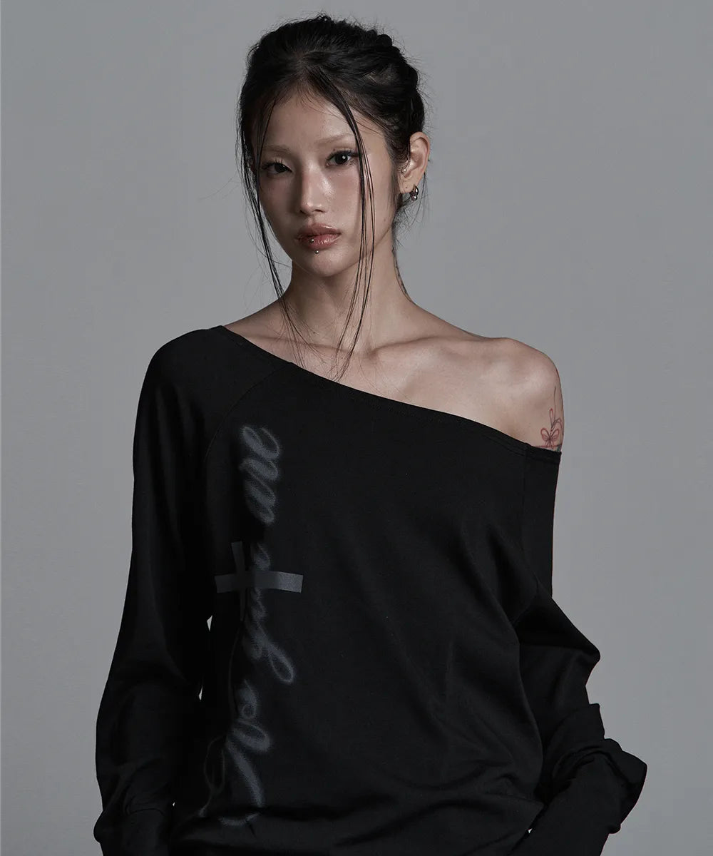 asur Cross Under Snap Long Sleeve