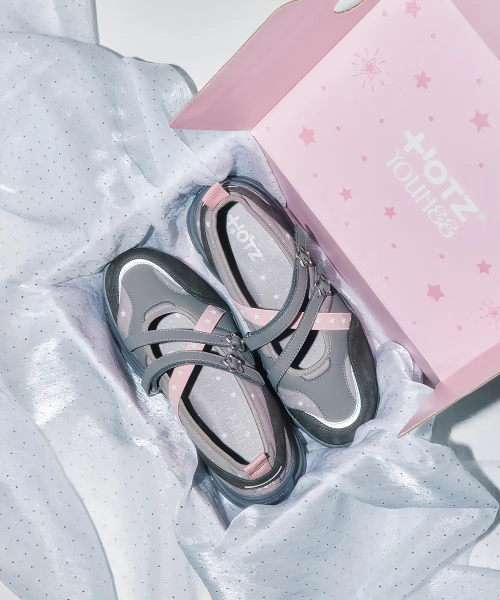 [YOUHEEXOTZ] LOMITA PLATFORM STAR MARYJANE SHOES_GREY PINK