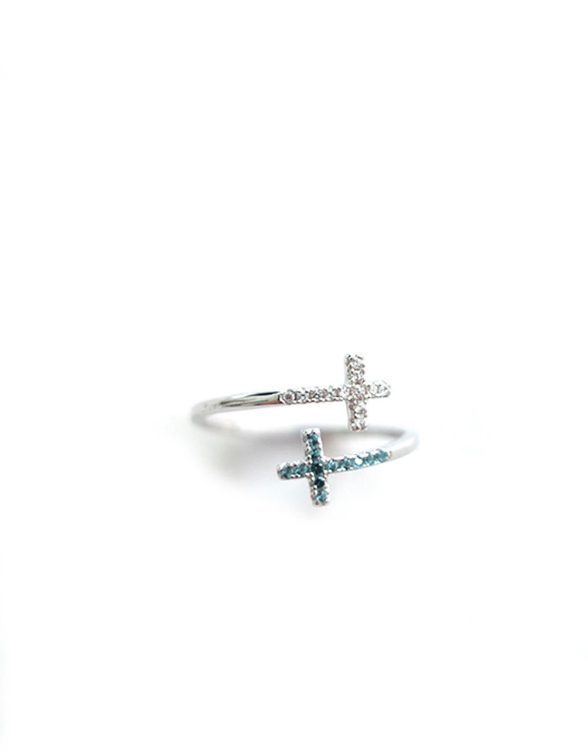 Double Cross Ring(925 Silver)